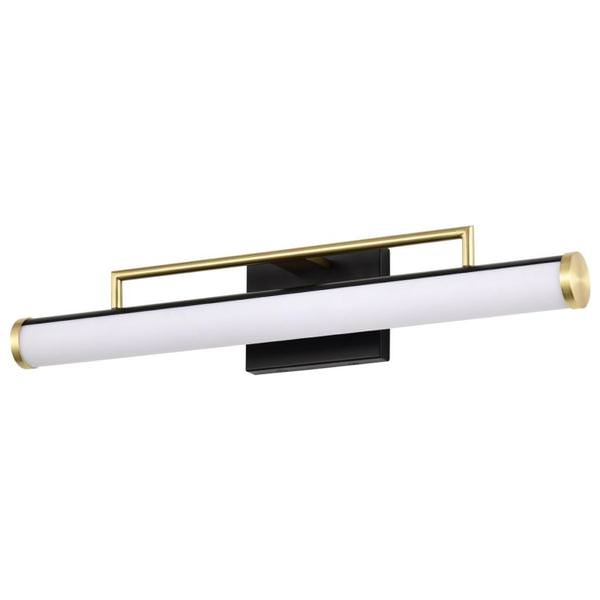 24" 26 watt 120 volt 3000K Natural White Matte Black Solano Indoor LED Vanity Light Fixture