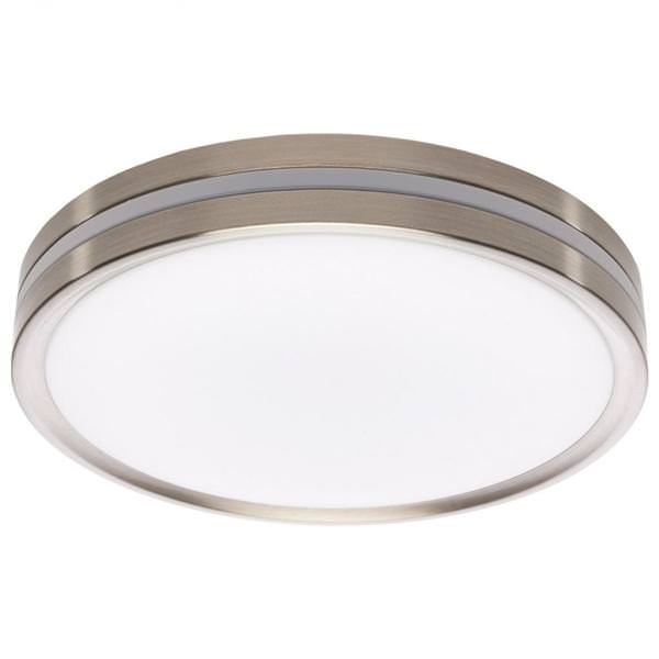 11" 24 watt 120 volt CCT Selectable Brushed Nickel LED Flush Mount Fixture with Nightlight 