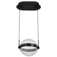 Nuvo Lighting 24 watt 120 volt 3000K Natural White Matte Black LED Pendant Light Fixture