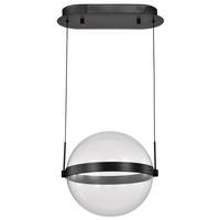 Nuvo Lighting 12" 31 watt - 3,000K - Natural White - Matte Black Indoor LED Pendant Light Fixture