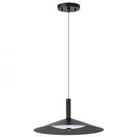 View 14" 18 watt 120 volt CCT Selectable Matte Black LED Pendant