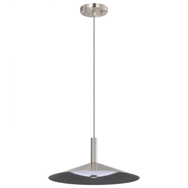 14" 18 watt 120 volt CCT Selectable Brushed Nickel LED Pendant