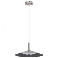 View 14" 18 watt 120 volt CCT Selectable Brushed Nickel LED Pendant