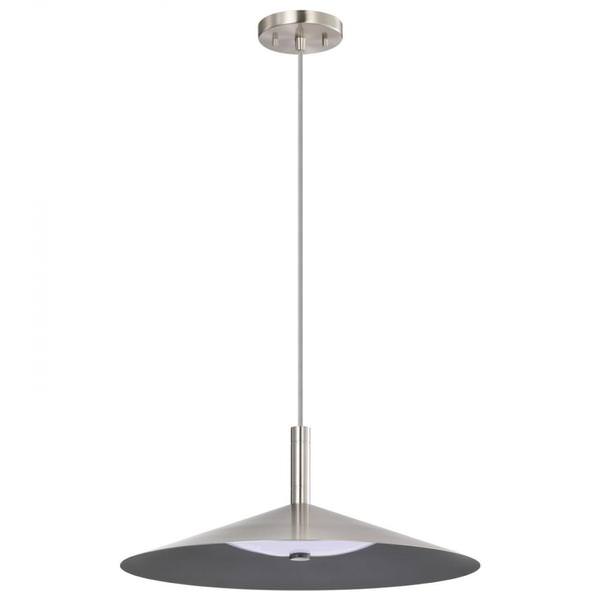 18" 25 watt 120 volt CCT Selectable Brushed Nickel LED Pendant