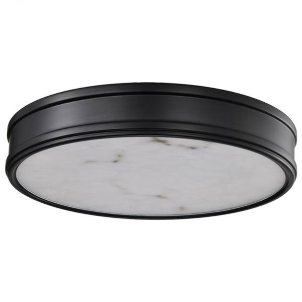 14" 25 watt 120 volt CCT Selectable Matte Black LED Flush Mount Light Fixture