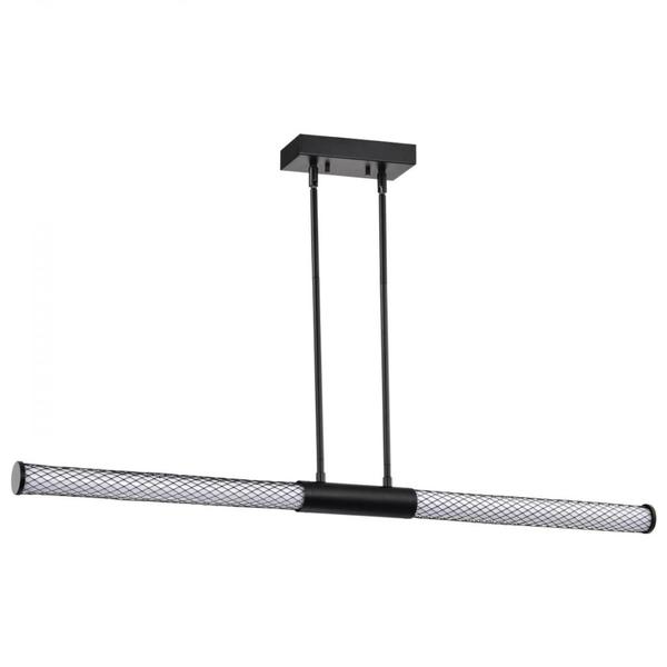 44" 38 watt 120 volt 3000K Natural White Matte Black LED Island Pendant