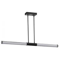 View 44" 38 watt 120 volt 3000K Natural White Matte Black LED Island Pendant