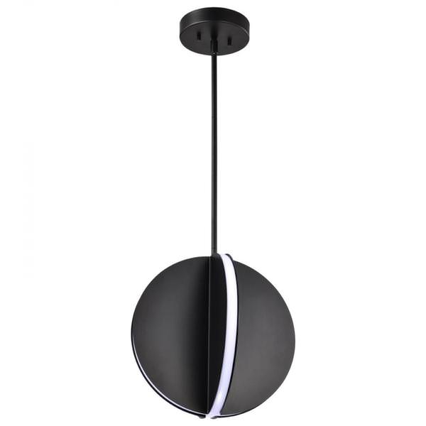 13" 30 watt 120 volt 3000K Natural White Matte Black LED Pendant Light Fixture