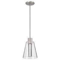 Nuvo Lighting 7" 12 watt 120 volt 3000K Natural White Brushed Nickel LED Pendant
