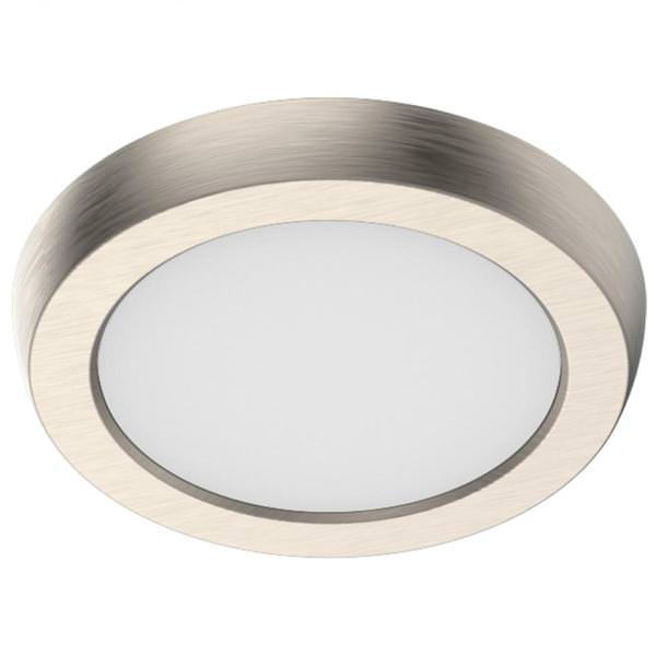 5" 8 watt 120 volt CCT Selectable Brushed Nickel LED Flush Mount Light Fixture