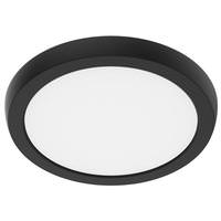 Nuvo Lighting 7" 10 watt 120 volt CCT Selectable Black LED Flush Mount Light Fixture