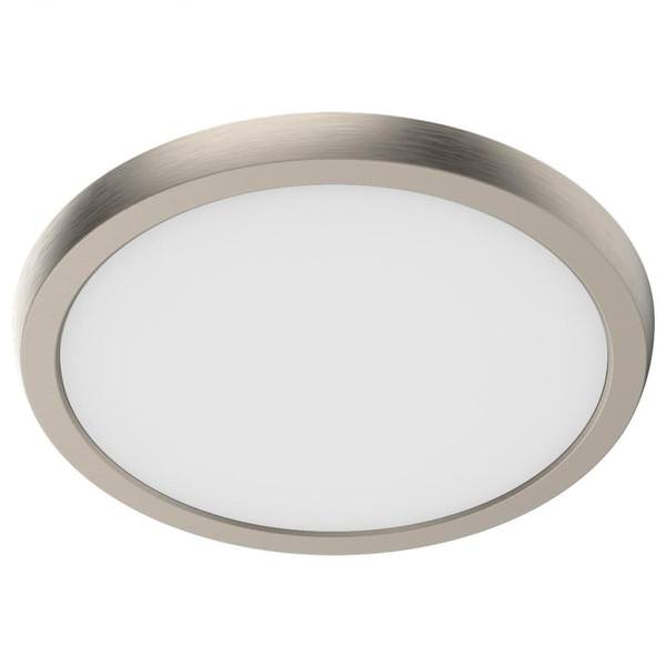 9" 11 watt 120 volt CCT Selectable Brushed Nickel LED Flush Mount Light Fixture