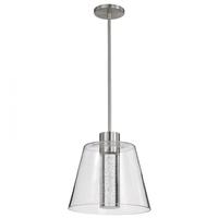 Nuvo Lighting 12" 12 watt 3000K Natural White Brushed Nickel LED Pendant