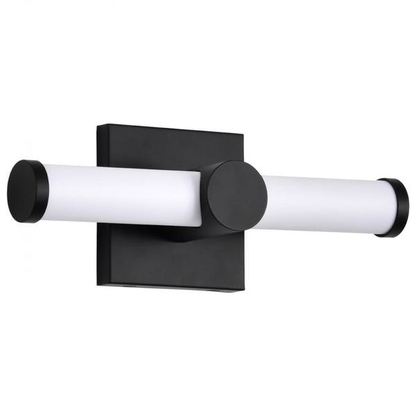 12" 13 watt 120 volt 3000K Natural White Matte Black LED Vanity Light Fixture