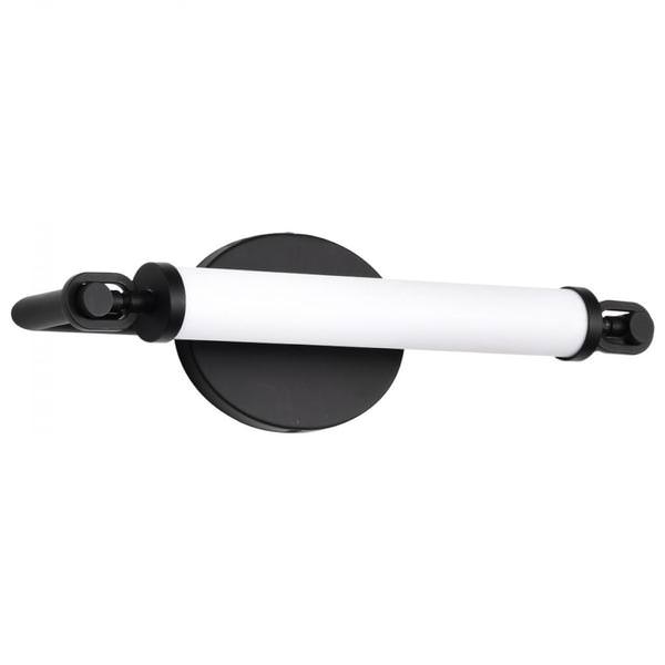 16" 13 watt 120 volt Matte 3000K Natural White Black LED Vanity Light Fixture