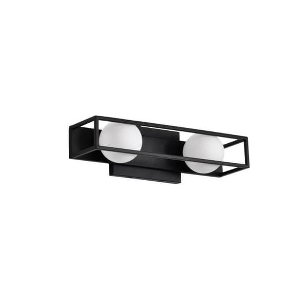 16" 10 watt 120 volt 3000K Natural White Matte Black LED Vanity Light Fixture
