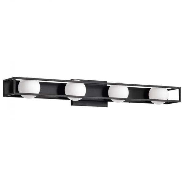 32" 20 watt 120 volt 3000K Natural White Matte Black LED Vanity Light Fixture
