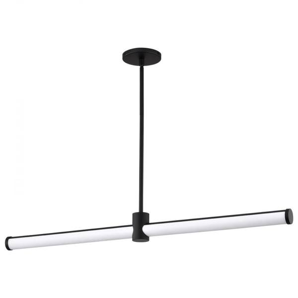 36" 39 watt 120 volt 3000K Natural White Matte Black LED Island Pendant