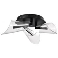 Nuvo Lighting 22" 18 watt 120 volt 3000K Natural White Matte Black LED Flush Mount Light Fixture