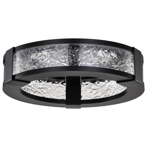 13" 30 watt 120/277 volt 3,000K Natural White Matte Black LED Flush Mount Light Fixture