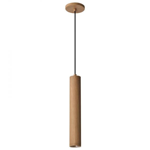 16" 12 watt 120 volt 3000K Natural White Ash Wood Century LED Pendant Light Fixture