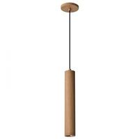 View 16" 12 watt 120 volt 3000K Natural White Ash Wood Century LED Pendant Light Fixture
