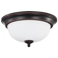 Nuvo Lighting 13" 19 watt 120 volt 3000K Natural White Mahogany Bronze LED Flush Mount Light Fixture