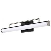 View 24" 26 watt 120 volt 3000K Natural White Black / Brushed Nickel Solano Indoor LED Vanity Light Fixture