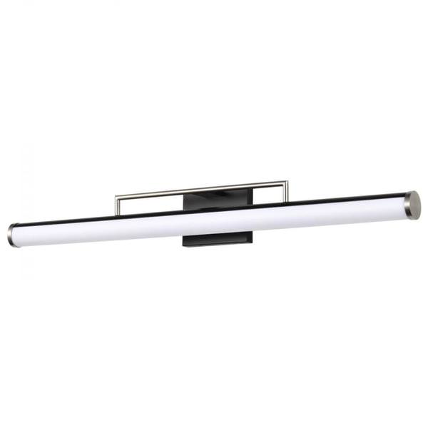 36" 39 watt 120 volt 3000K Natural White Black / Brushed Nickel Solano Indoor LED Vanity Light Fixture