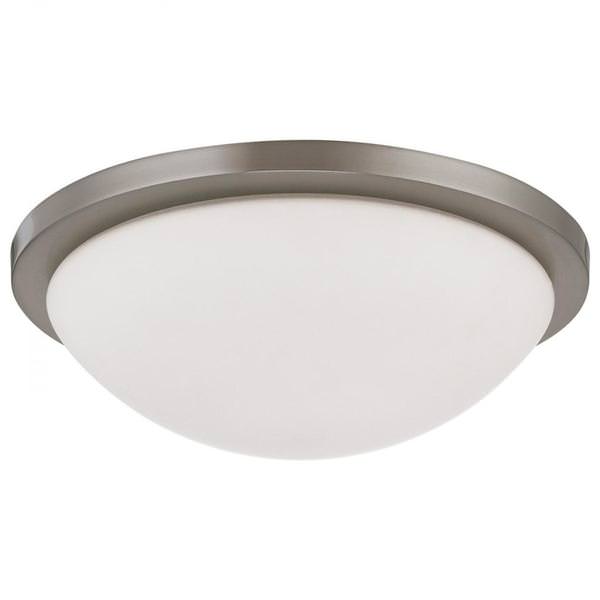 13" 18 watt 120 volt CCT Selectable Brushed Nickel LED Flush Mount Light Fixture