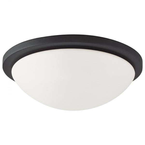 13" 18 watt 120 volt CCT Selectable Matte Black LED Flush Mount Light Fixture 