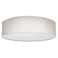 Nuvo Lighting 15" 20 watt 120 volt CCT Selectable Beige Fabric Indoor Round LED Light Fixture