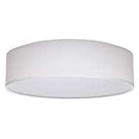 Nuvo Lighting 20 watt 120 volt CCT Selectable White Fabric Indoor LED Flush Mount Light Fixture