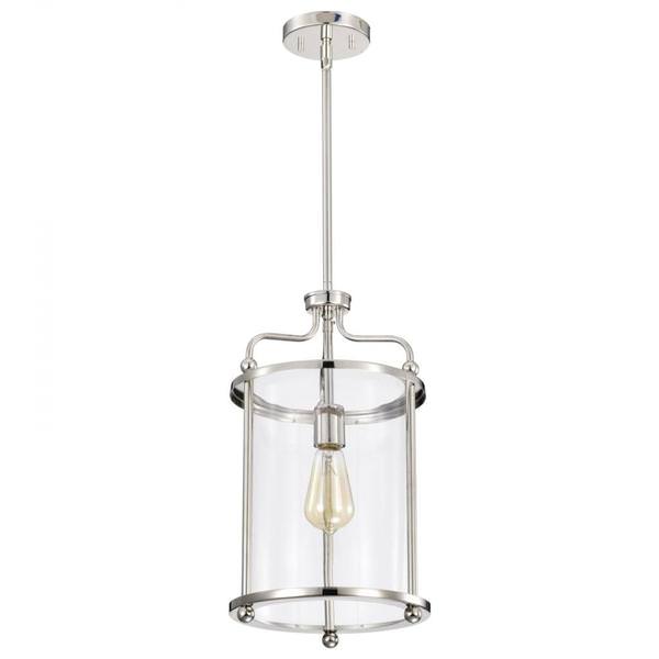 1 Light Polished Nickel Yorktown Indoor Pendant Light Fixture