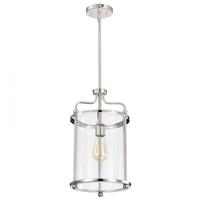 View 1 Light Polished Nickel Yorktown Indoor Pendant Light Fixture