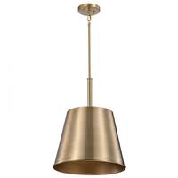 View 1 Light Burnished Brass / Gold Alexis Indoor Pendant Light Fixture