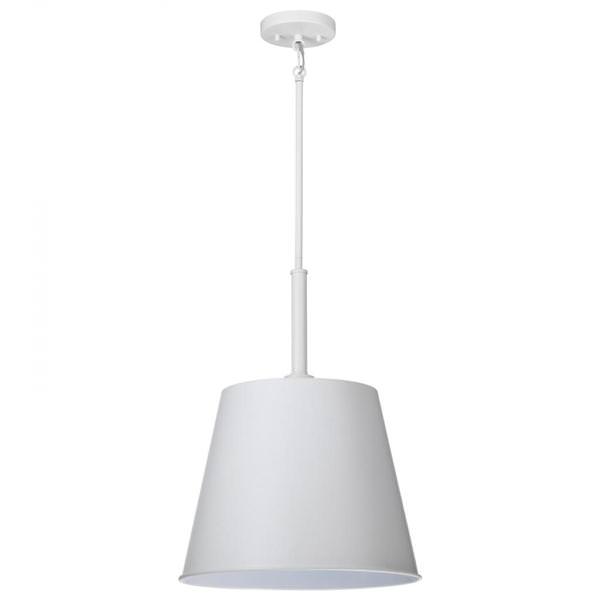 1 Light Matte White Alexis Indoor Pendant Light Fixture