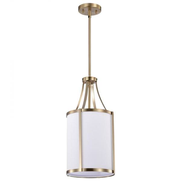 1 Light Burnished Brass Easton Indoor Pendant Light Fixture