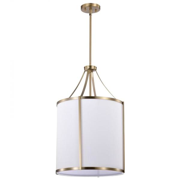 3 Light Burnished Brass Easton Indoor Pendant Light Fixture