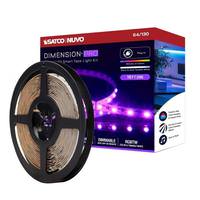 Nuvo Lighting 16' 18 watt 24 volt 2700K Warm White RGB LED Tape Light Kit with Remote Control