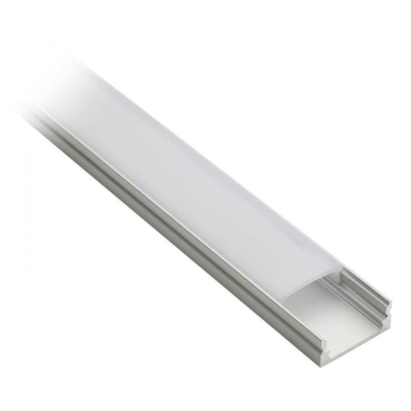 16' Silver Shallow Well Tape Channel