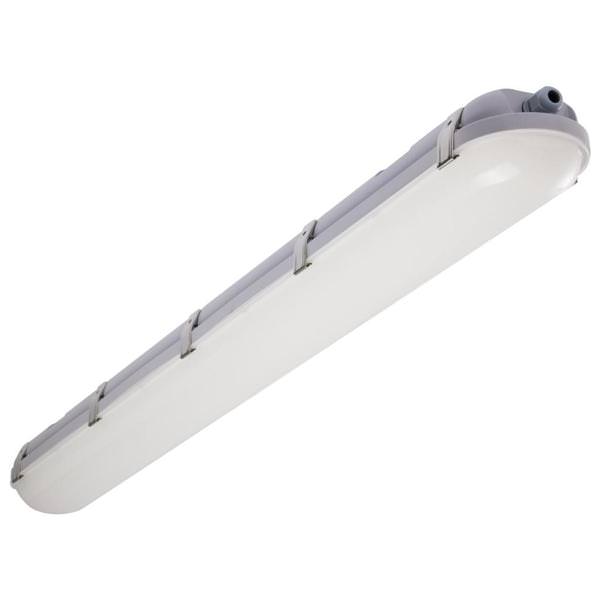 4' Selectable watt 120/347 volt CCT Selectable Gray LED Vapor Tight Fixture