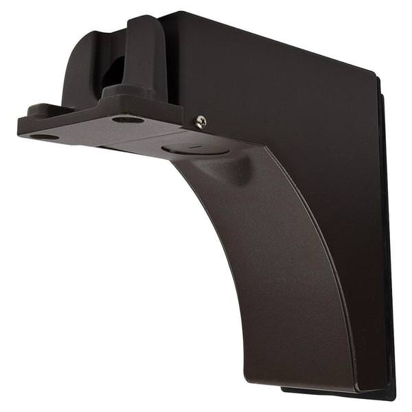 Bronze Area Light Fixed Arm Mount with Sensor Knockouts