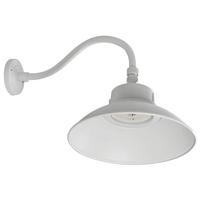 View Selectable watt 120/277 volt CCT Selectable White LED Gooseneck Fixture