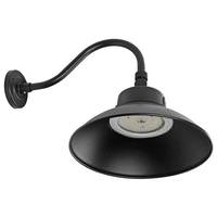 View Selectable watt 120/277 volt CCT Selectable Black LED Gooseneck Fixture