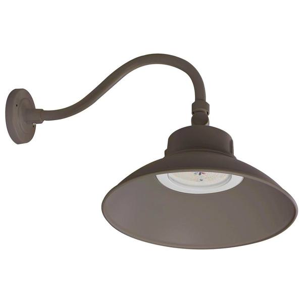 Selectable watt 120/277 volt CCT Selectable Bronze LED Gooseneck Fixture
