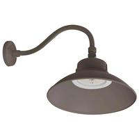 View Selectable watt 120/277 volt CCT Selectable Bronze LED Gooseneck Fixture
