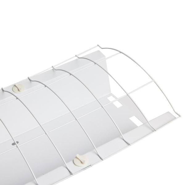 2' Steel Cambered Protective Cage for Dual T8 Fixture Channels