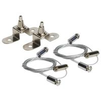 Nuvo Lighting 3' Empty Body Suspension Kit  for T8 Fixture Channel