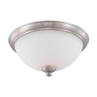 Nuvo Lighting 3 Lamp 120 volt Brushed Nickel Flush Mount Light Fixture